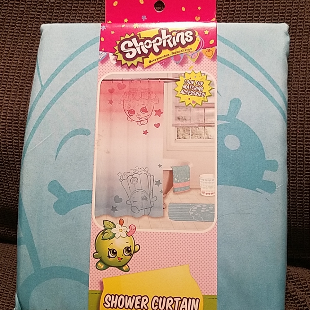 Shopkins shower curtain